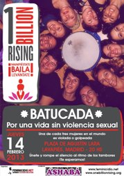 Celebración del One Billion Rising Madrid, “Por una vida libre de violencia sexual”