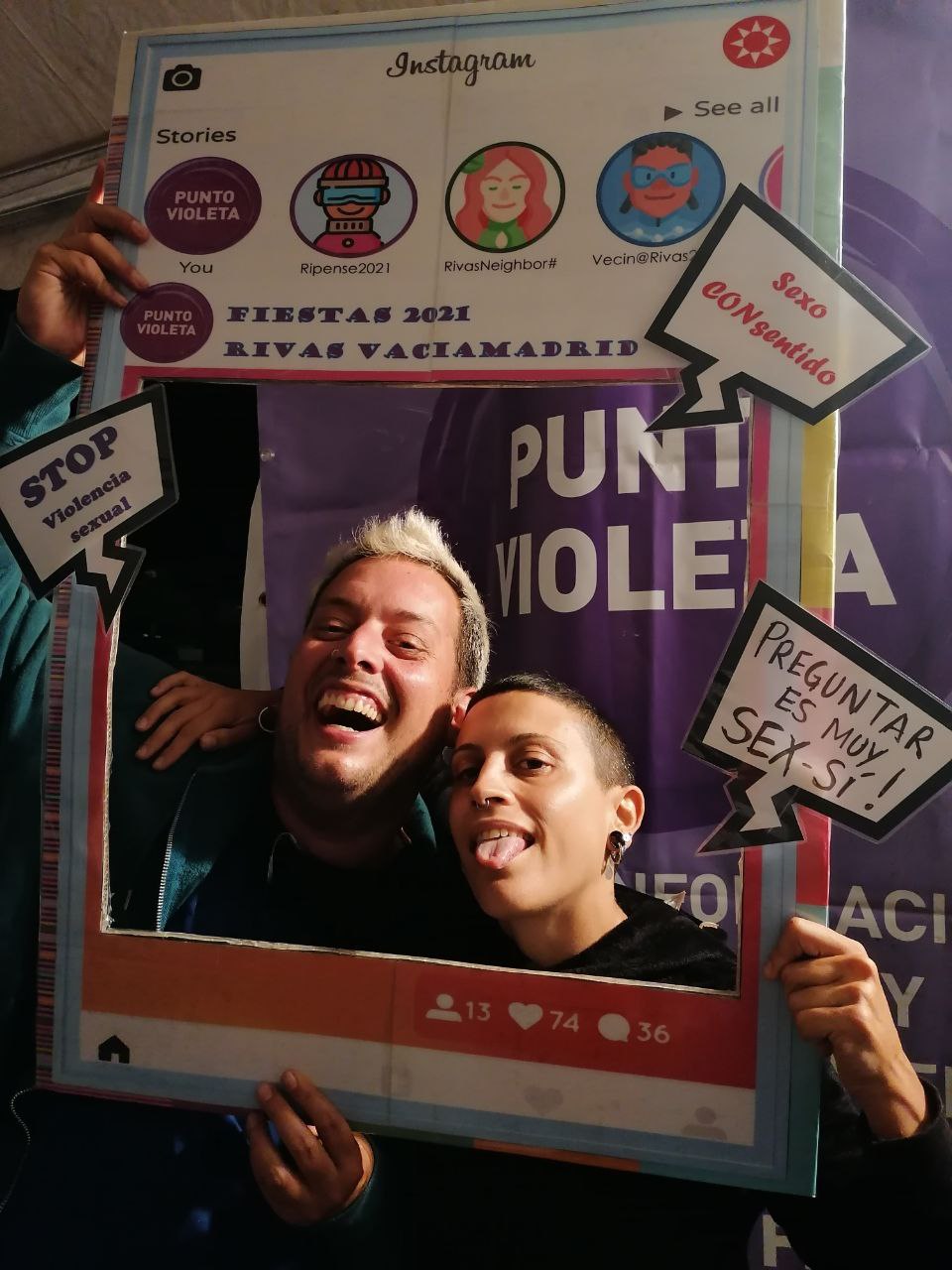 Ir a Puntos Violeta para que todo el mundo disfrute de las fiestas