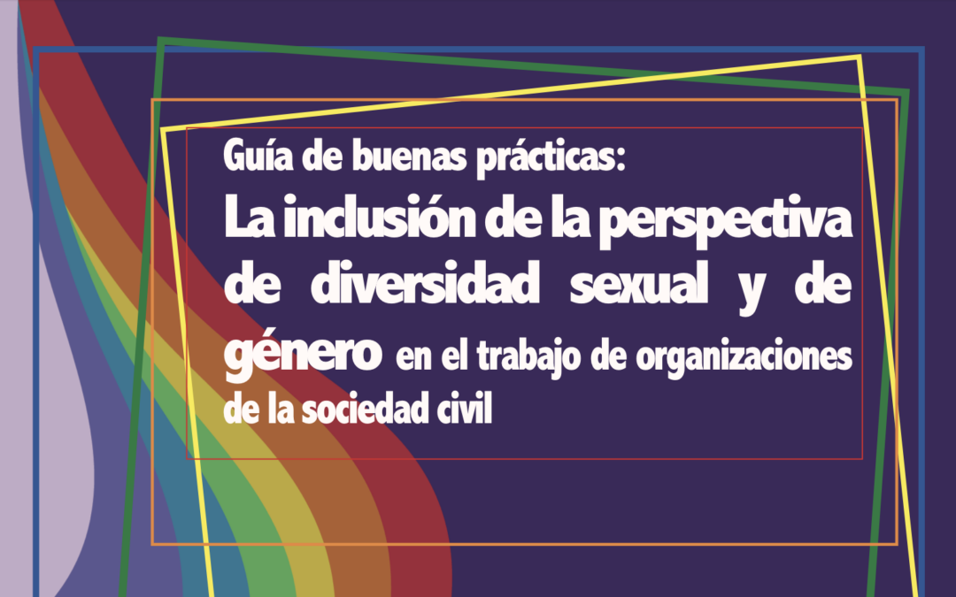 Guía de buenas prácticas para la inclusión de la perspectiva de diversidad sexual y de género en el trabajo de organizaciones de la sociedad civil